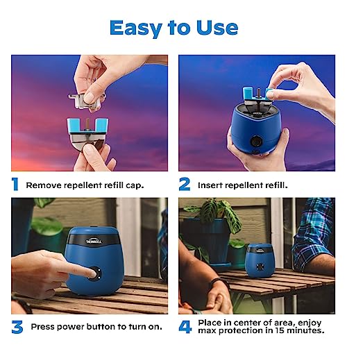 Thermacell E55 ESeries Rechargeable Mosquito Repeller with 20