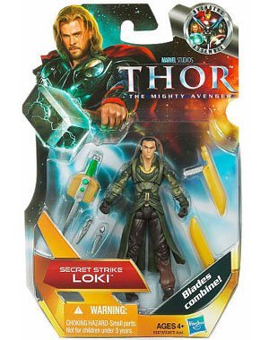 Thor The Mighty Avenger Action Figure #04 Secret Strike Loki 375 Inch