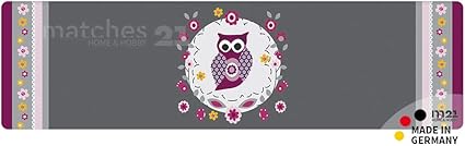 matches21 Küchenläufer Teppichläufer Teppich Läufer Eule violett