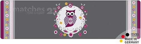 matches21 Küchenläufer Teppichläufer Teppich Läufer Eule violett