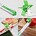 [2 Pack] Longzon Watermelon Windmill Cutter Slicer - Stainless Steel Windmill Watermelon Knife Tongs, Fruit Kitchen Gadget for Melon Cutter And Cantaloupe Scooper, Windmill Shape Tool for Fruit Salad