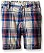 The Children's Place Boys' Toddler Boys' Flat Finish Plaid Shorts
