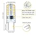 LEKE G8 Bulb T4 G8 bi pin LED Bulb 2.5W Equivalent to G8 Halogen Bulb 20w,G8 LED Dimmable Light Bulb Warm White 3000k,AC 110v 120v 130v(6 Pack)