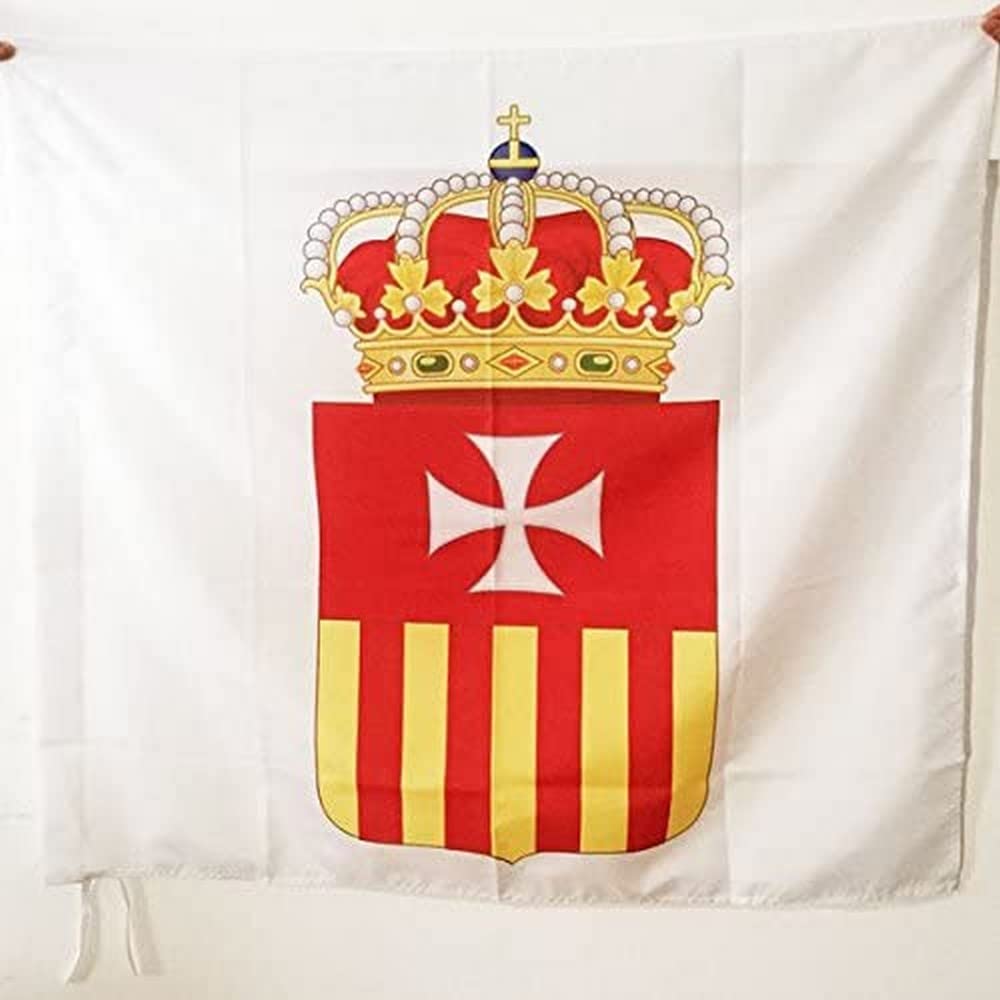 AZ FLAG - Order of the Blessed Virgin Mary of Mercy Flag - 3x3 Ft - 100% Polyester Mercedarian Banner with Sleeve - Fade Resistant - Vivid Colors - 3' x 3' Feet - 90x90 Cm