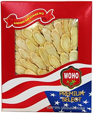 WOHO #127.4 American Ginseng Slice Large 4oz Box