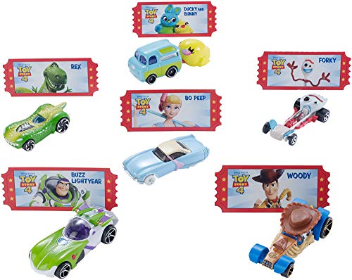 Hot Wheels Toy Story 4 Bundle Vehicles, 6 Pack (Amazon Exclusive)