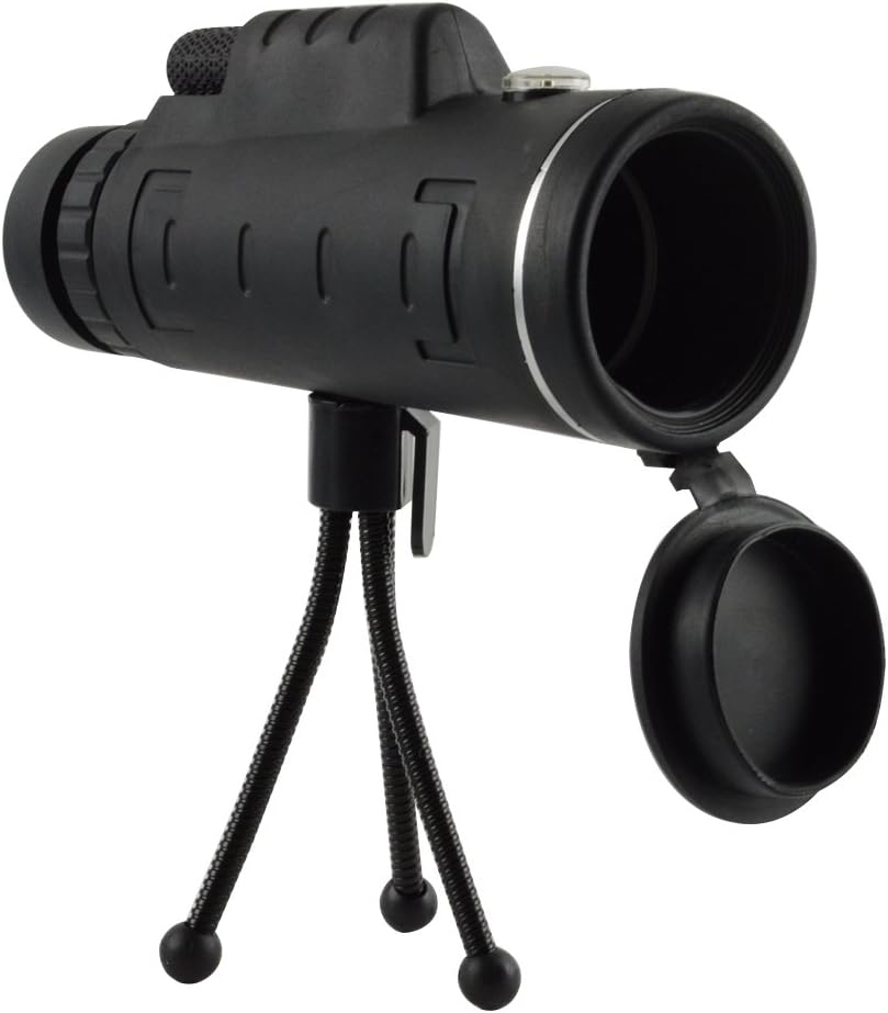 Kashine HD Monocular Telescope 40x60 Night Vision Dual Focus 40 Magnification Waterproof Portable Binoculars for Bird Watching Hunting Travelling Viewing Events Outdoors with Free Tripod