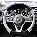 ZATOOTO Universal Steering Wheel Cover Stitch On Wrap Cover Red Handsewn DIY Microfiber Leather Breathable and Soft Anti Slip Breathable 14.5-15 Inch for Women Men