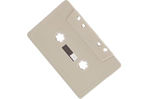 Amaezorx 1 Pcs 45-Minute Blank Cassette Tape, Clear Sound Recording Empty Cassette with Transparent Case for Music Recording,