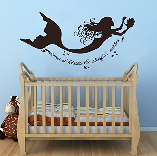 Wall Decal Decor Mermaid Wall Decals Quote Mermaid Kuwait Ubuy - Main Image