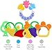 Baby Teething Toys,Gel Teether Keys, Fruit Baby teether for 3-12 Months Infant,Teether Holder, Best for Sore Gums Pain Relief, BPA Free & Freezer Safe-7 Pack