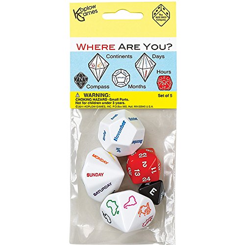 Koplow Games Inc. KOP17625 Where Are You Dice