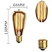 E12 Candelabra Light Bulbs, SooFoo Vintage Chandelier Edison Light Bulbs, 60W, 110-130V, 320 Lumen, Mini Tube Shape Dimmable Decorative Incandescent Bulb (6 Pack)