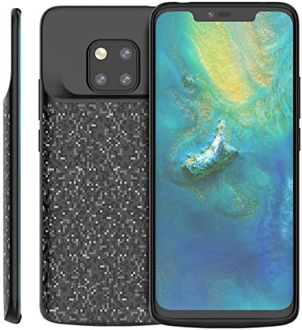 Obamono Huawei Mate 20 Pro Battery Charger Case 5000mAh Slim Rechargeable Backup Charger Power Bank Protective Cover for Huawei Mate 20 Pro (Black)