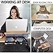 Laptop Desk Adjustable Lapdesk Foldable Breakfast Serving Bed Tray, Coleshome,Walnutthumb 3
