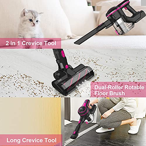 INSE Cordless Vacuum Cleaner Lightweight Powerful Suction Stick Vacuum