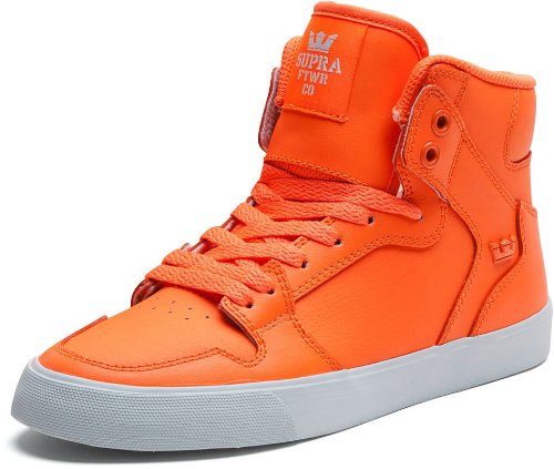 orange high top sneakers
