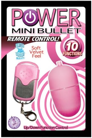 Waterproof Wireless Vibrating Power Mini Bullet Remote Control - 10 Function - Pink
