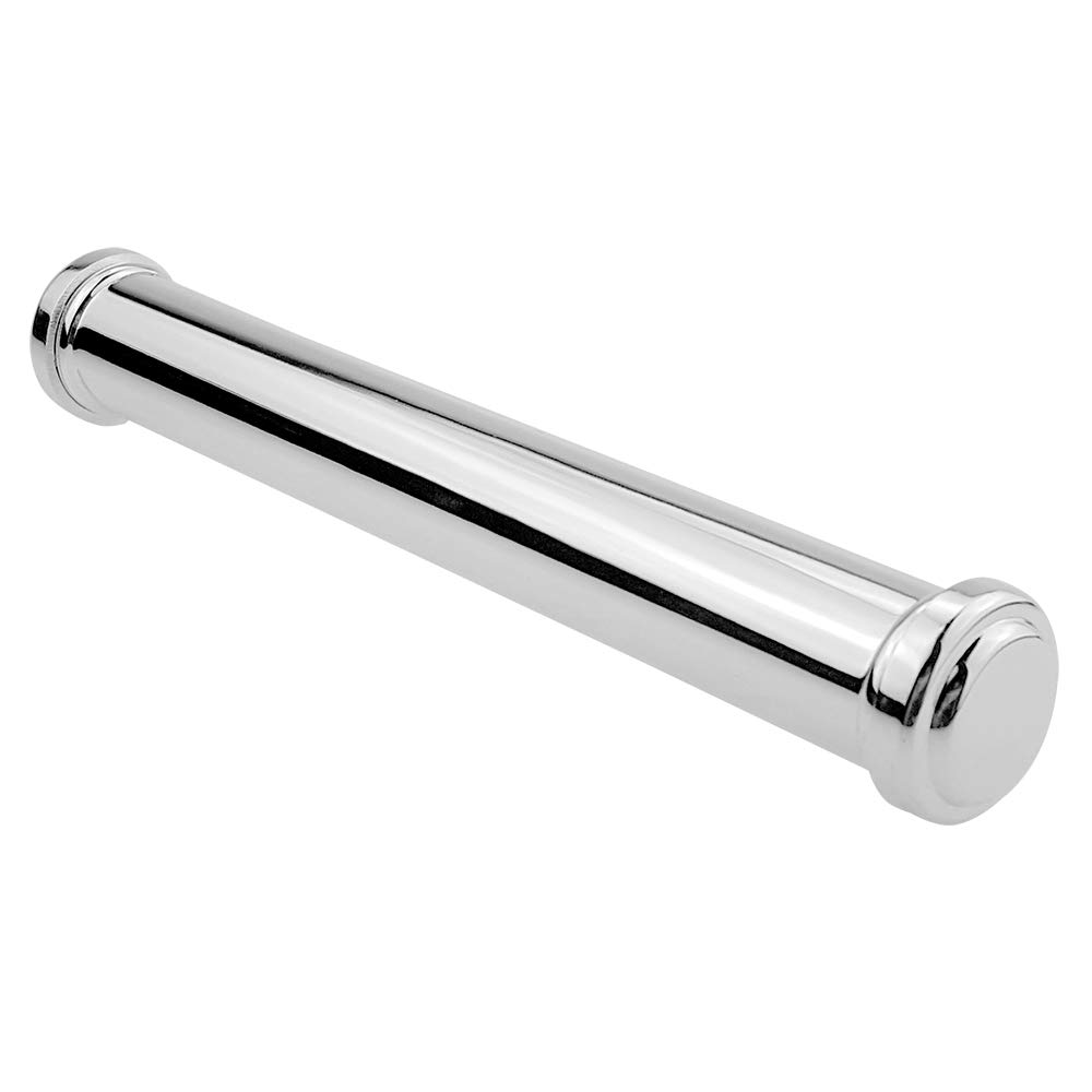 Silver Plated Certificate Holder for Wedding Gift, Metal Container for Graduation Diploma Scroll Protection, Birth Certificate Scroll case, Elegant Minimalism Design Shiny Poster Tube Holder