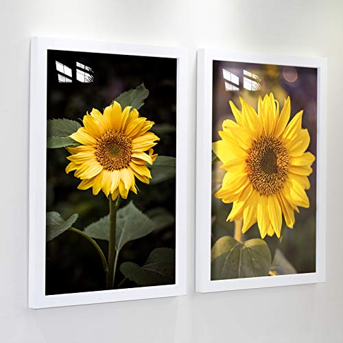 KAOIKO 11x17 Frame White Solid Wood Wall Picture Poster Photo frames (1