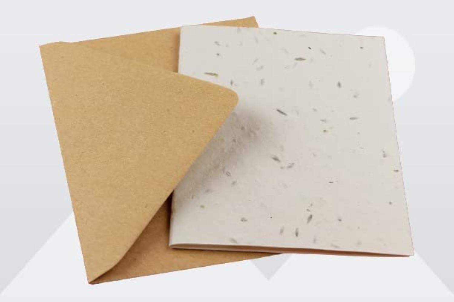 10-Pack A5 Pre-Scored Plantable Seeded Card Blanks with C6 Envelopes – Eco-Friendly, Recycled, Biodegradable – Folds to A6 for DIY Card Making, Invitations, Thank You Notes