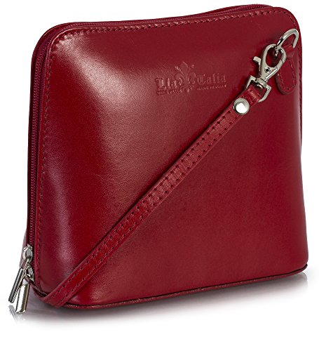 LiaTalia Genuine Italian Leather Small Crossbody Bag for Women – Handmade Mini Shoulder Purse from Florence Tuscany – Abby