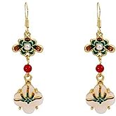 Earrings for Women, Vintage Chinese Drop Earrings, Chinese Hanfu Jewelry Accessory for Women