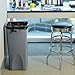 Rubbermaid Commercial Products Untouchable Square Trash Can, Gray, for Offices/Mailrooms/Classrooms/Areas of High Waste Generation
