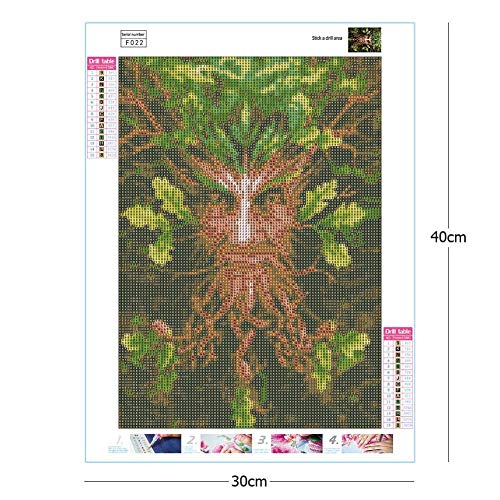 Mosaic Making 5D Diamond Painting 5D DIY Full Drill Square Diamond Painting Old Tree Cross Stitch Mosaic Kit