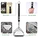 IREGRO Grill Brush and Scraper, 3 in 1 Bristle Free BBQ Cleaning Brush, Stainless Steel Safe Barbecue Grill Cleaner Grill Accessories Suitable for Porcelain, Ceramic, Steel, Iron All Grills