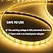 Ustellar Dimmable Waterproof LED Light Strip Kit, 300 Units SMD 2835 LEDs,3000K Warm White 12V LED Tape, Led Ribbon, 16.4ft/5m Lighting Strips with UL Listed Power Supply