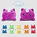TeeTurtle | The Original Reversible Kittencorn Plushie | Patented Design | Purple | Show your mood without saying a word!