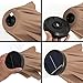 SUPER DEAL 10 ft Patio Umbrella LED Solar Power, with Tilt Adjustment and Crank Lift System, Perfect for Patio, Garden, Backyard, Deck, Poolside, and more (Solar LED - Tan)