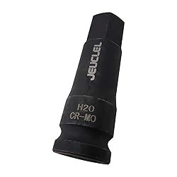 JEUCLEL 20mm Hex Impact Bit Socket, H20 1/2-Inch