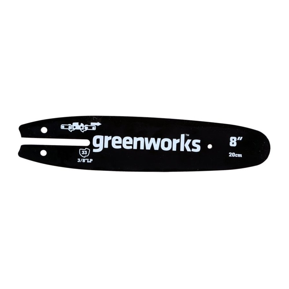 Greenworks Tools Guide Bar for Chain Saw (20 cm Oregon Bar Suitable for Chain Saws of the 24 V and 40 V Greenworks Series)
