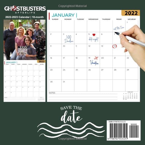 Dasd Calendar 2023 Ghostbusters Afterlife 2022 Calendar: Official Ghostbusters Afterlife  Calendar 2022 Weekly & Monthly Planner With Notes Section For Alls  Ghostbusters ... Months - Movie Tv Series Films Calendar.31: Teresa Howard:  9798792553125: Books - Amazon