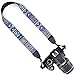 Wolven Pattern Canvas Camera Neck Shoulder Strap Belt Compatible with All DSLR/SLR/Men/Women etc, Purple Green Stripe