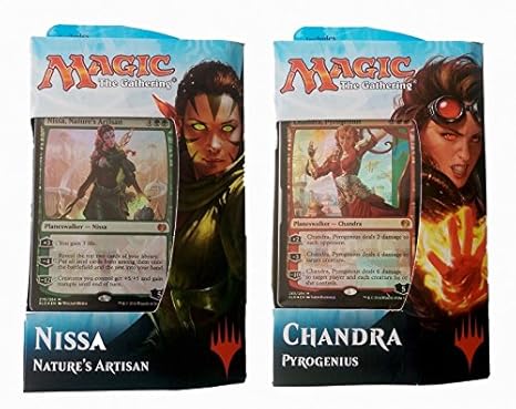Kaladesh Planeswalker Deck englisch - MTG Magic The Gathering, Deck:Set (je 1x Chandra Deck + Nissa Deck)