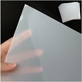 BANLTRE 10 Sheets 10 mil Mylar Sheet 12 x 12 inch Milky Translucent PET Blank Stencil Making Sheet for Machines, Laser Cutting, Cut Tool Template Material (10 mil)
