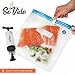 SoVide 20 Premium Sous Vide Airlock Vacuum Bags for Anova Cookers in 3 Sizes - BPA Free Reusable Easy Clean For Perfect Food - Hand Pump - 4 Holding Clips, 2 Sealing Clips & Cooking Guide