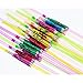 Blulu 100 Pieces Umbrella Disposable Bendable Drinking Straws for Luau Parties, Bars, Restaurants