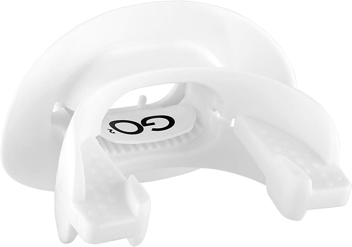 GO2 Sports Football Mouth and Lip Guard with Maximum Air Flow for Increased Oxygen and Endurance Includes Dental Warranty Made in The USA, White : Sports & Outdoors