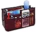 JET-BOND Multi-Pocket Handbag Organizer Liner Pouch Medium Size with Handles (Wine)