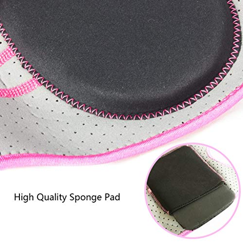 BeGrit Genouillères Rembourrage en Mousse Genouillere Sport Danse avec Souple Respirante Antidérapant Respirante Protection Genou pour Travailler Gardening Arthrite Tennis Ballet Danse Yoga Rose