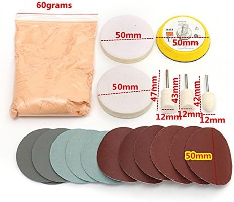 Glass Polishing Kit Deep Scratch Removal Cerium Oxide Polishing Powder Polishing Pad And Wheel