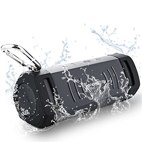 Bluetooth Speaker with Bass and Microphone for Sport Cycling Camping Hiking, A210 Black