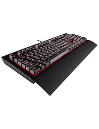 Teclado mecánico para juegos K68 Corsair, con retroiluminación LED, Cherry MX Rojo, resistente al polvo y a salpicaduras., Rojo