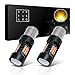 SiriusLED Extremely Bright 35W 2835 Chipset Projector LED Bulbs for Car Turn Signals Brake Tail Lights 1156 7506 Amber Yellow