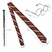 Besmon Wand Set Halloween Wands Set Include Wand Tie Eyeglass Packed with Gift Box and Gift Card, for Cosplay Party Costume Accessories for Dress Up Party