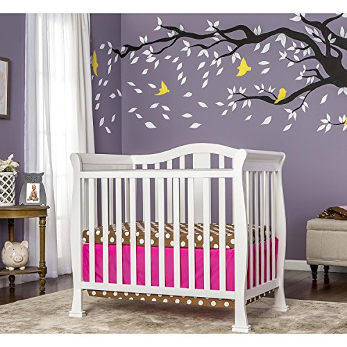 Dream On Me Addison 4 in 1 Convertible Mini Crib, White